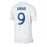 Camisa de Futebol França Olivier Giroud #9 Equipamento Secundário Mundo 2022 Manga Curta